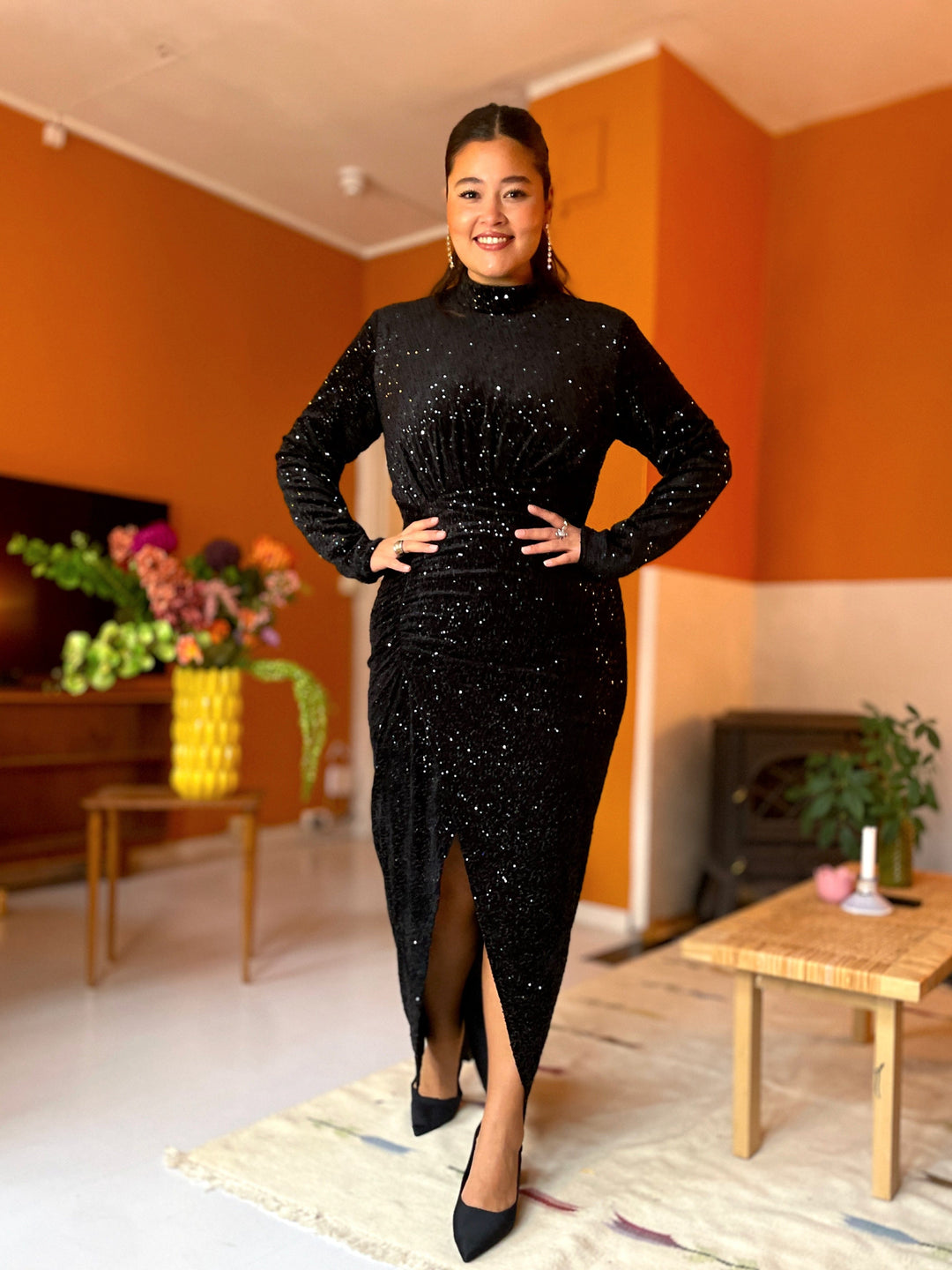 Cras kjoler Glory kjole - Svart