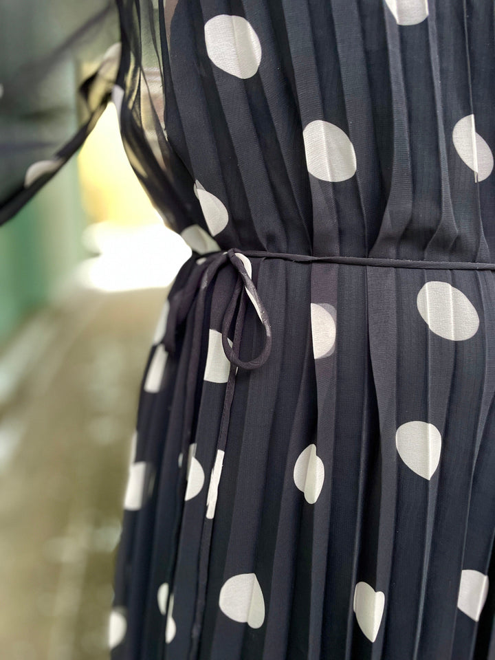 Cras kjoler Rachel kjole - black white dot