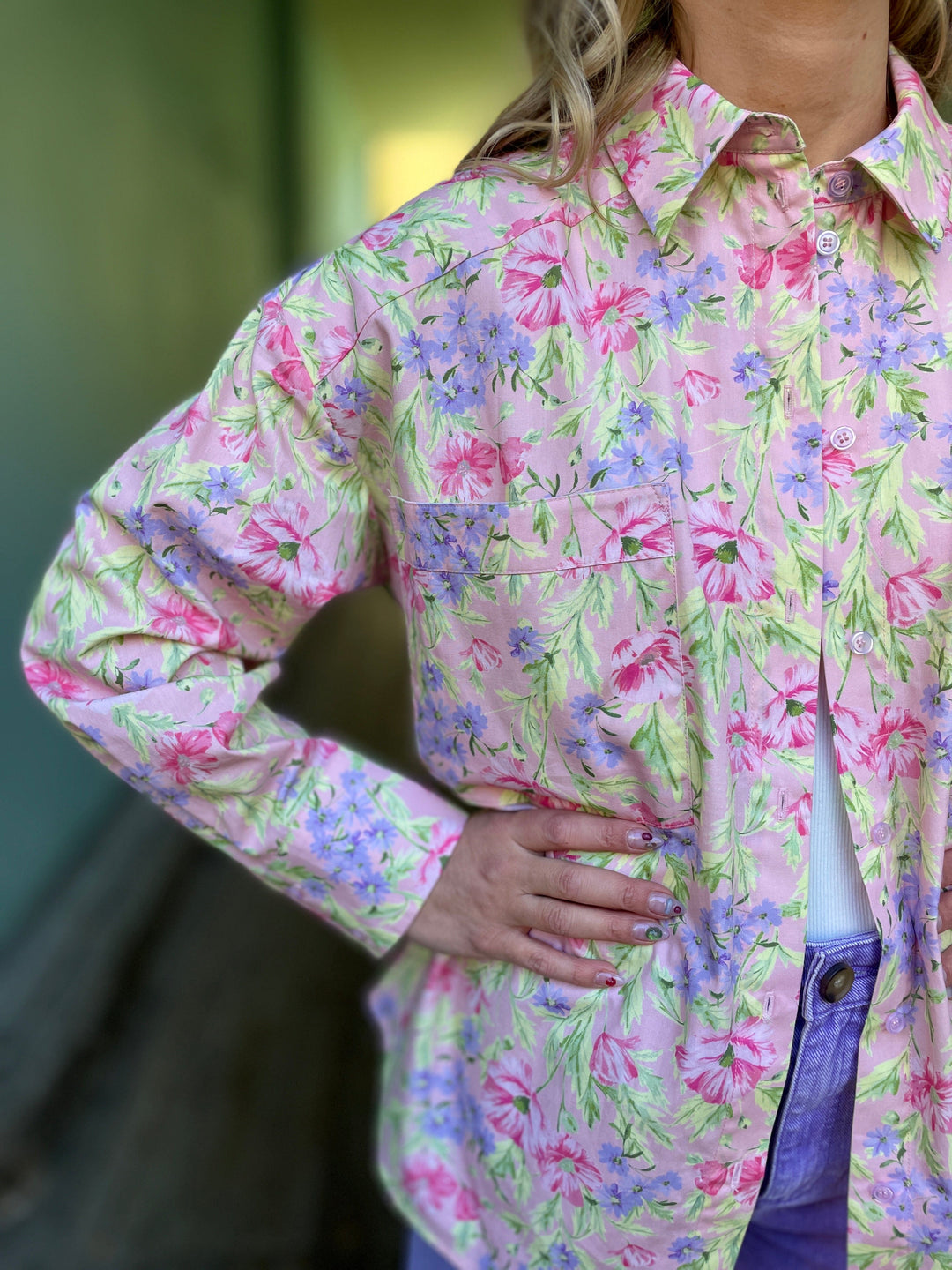 Cras Topper Ellie bluse - blossom meadow