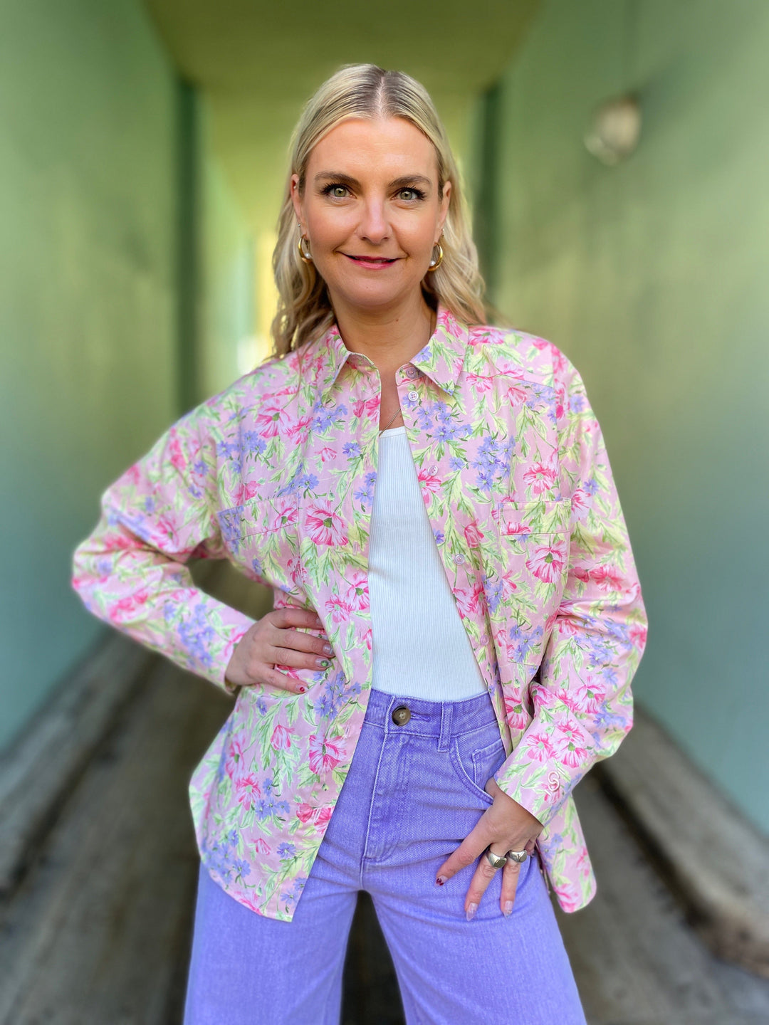 Cras Topper Ellie bluse - blossom meadow