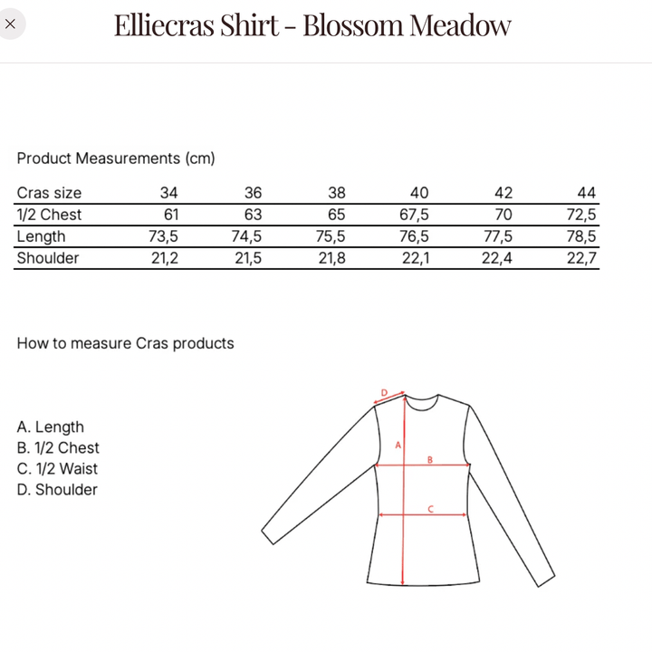 Cras Topper Ellie bluse - blossom meadow