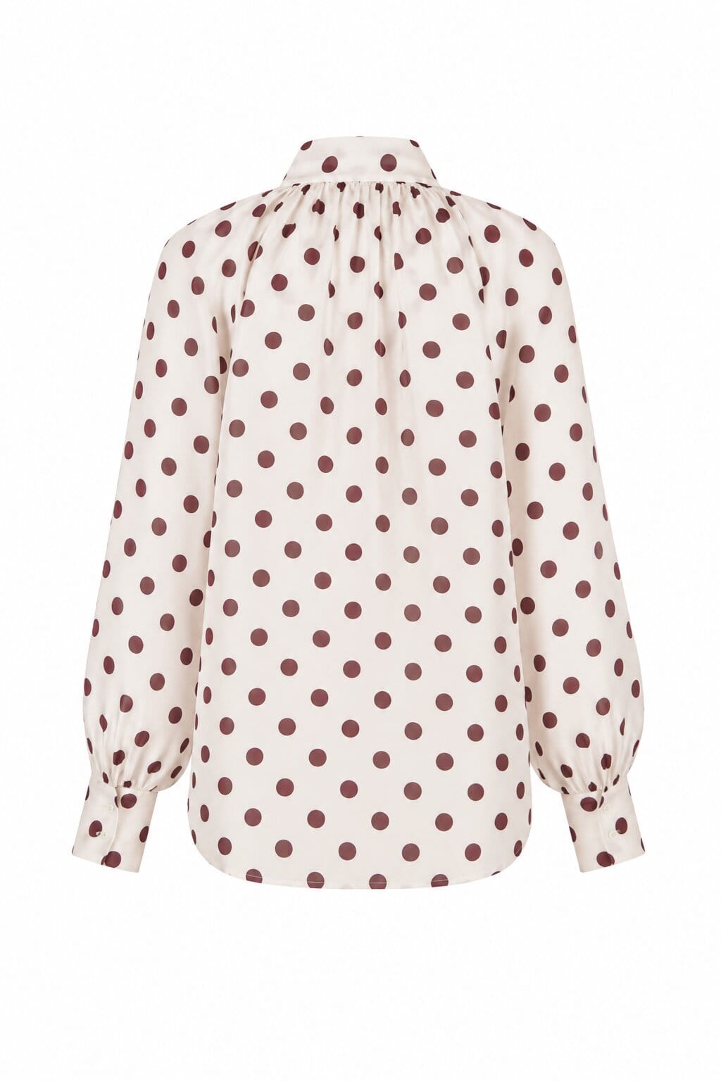 Cras Topper Ethel bluse - plomme prikker