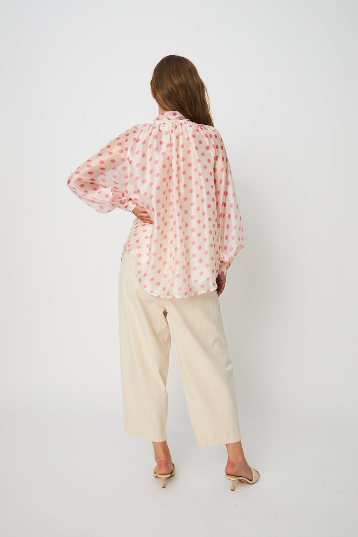 Cras Topper Ethel bluse - rose dot
