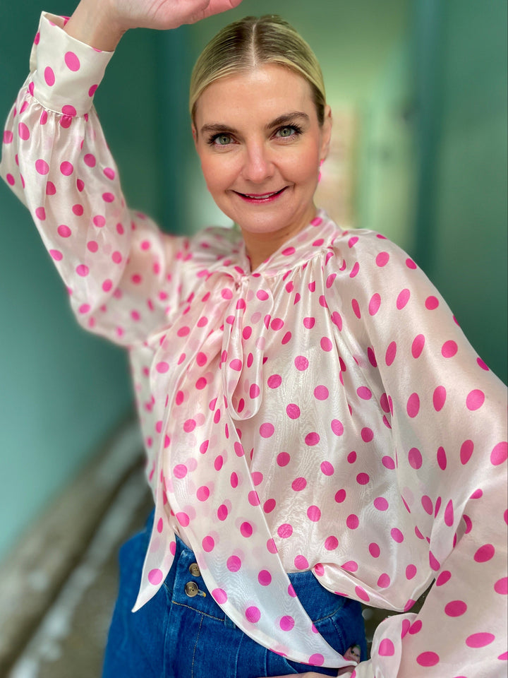 Cras Topper Ethel bluse - rose dot