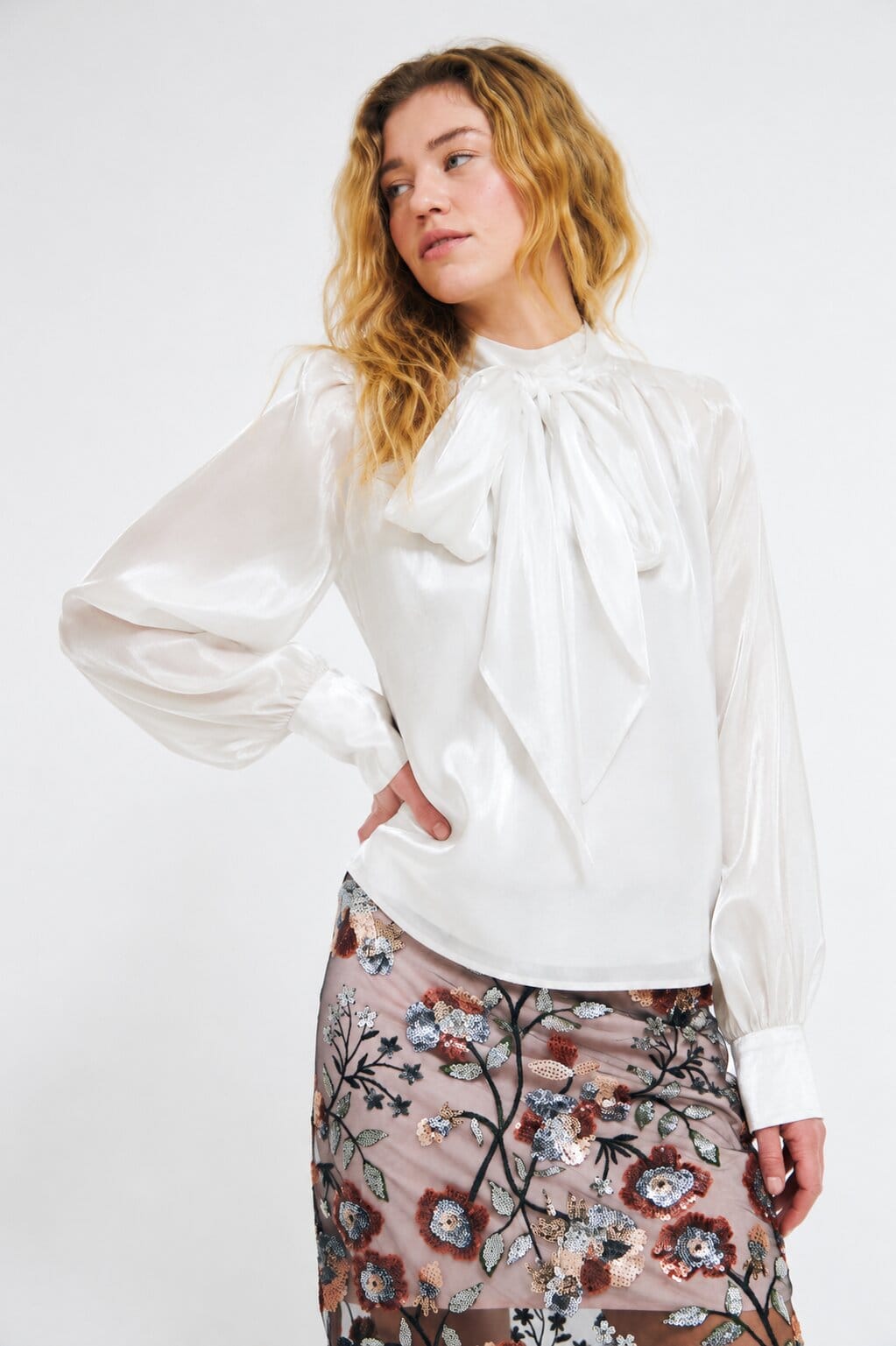 Cras Topper Jackie bluse - hvit