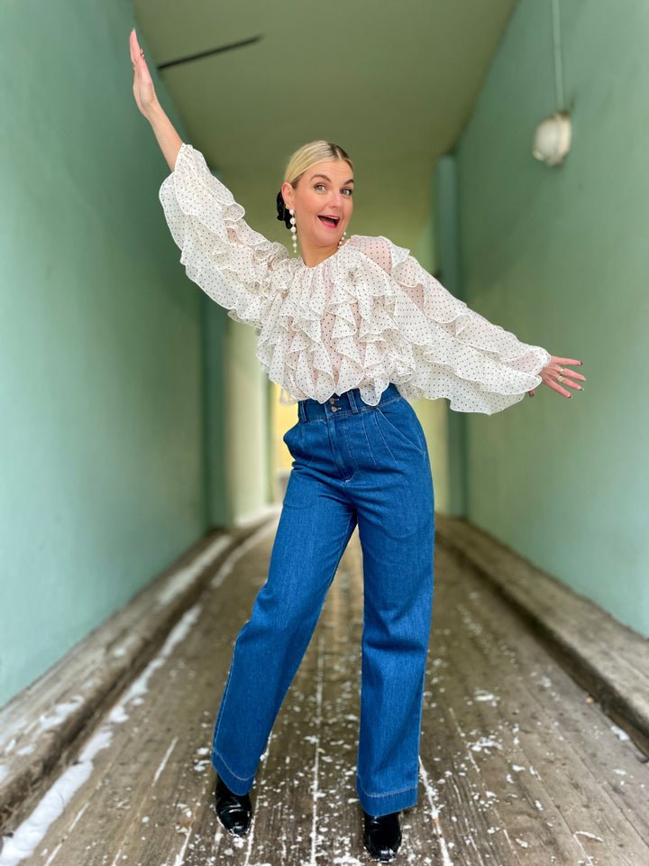 Cras Topper Rya bluse - ivory