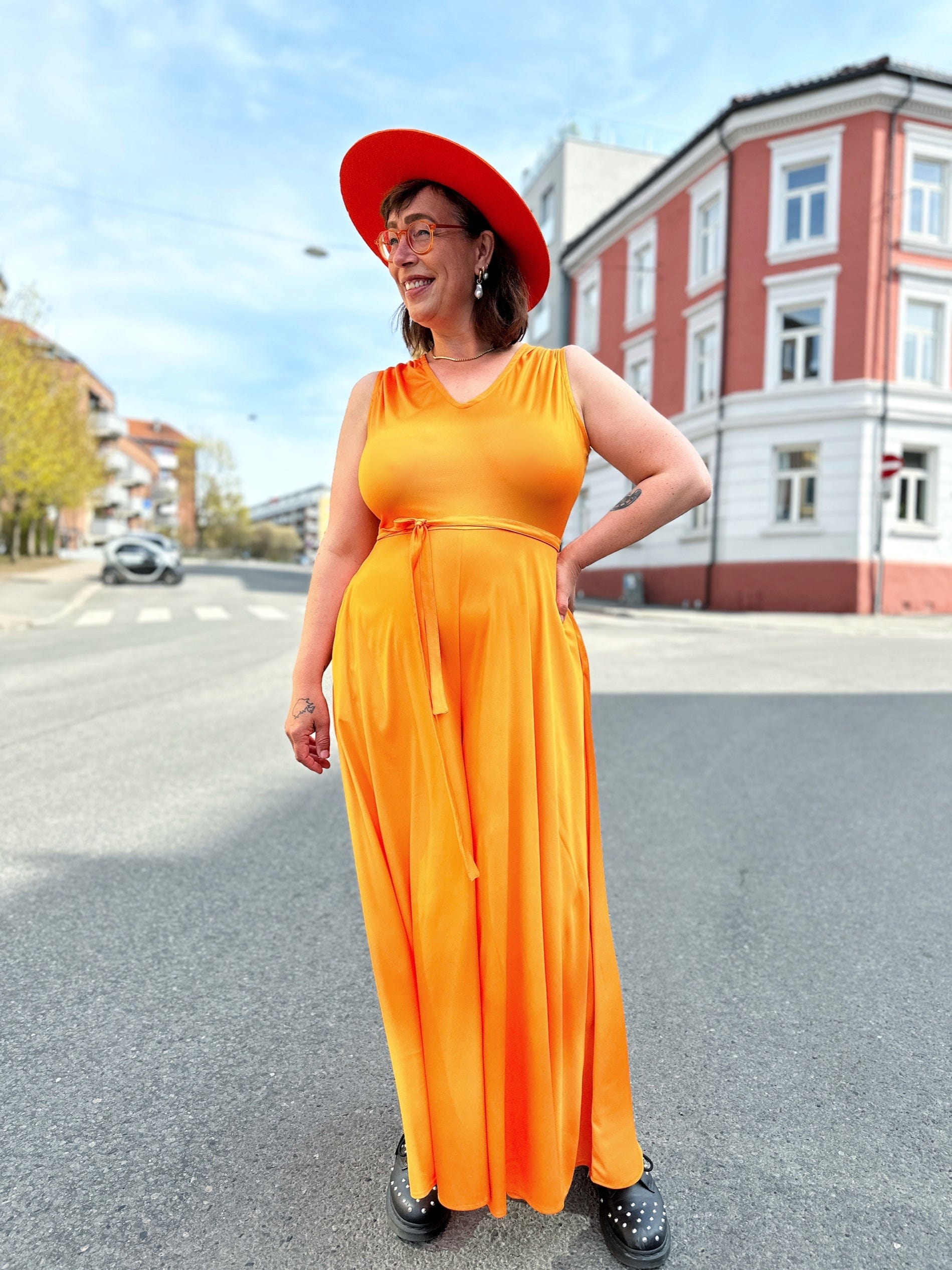 Dianas Vintage buksedresser Jolly Jumpsuit - sunrise
