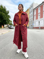 Last inn bildet i Galleri-visningsprogrammet, Dianas Vintage bukser Frida Pants - bukse med høyt liv - burgunder
