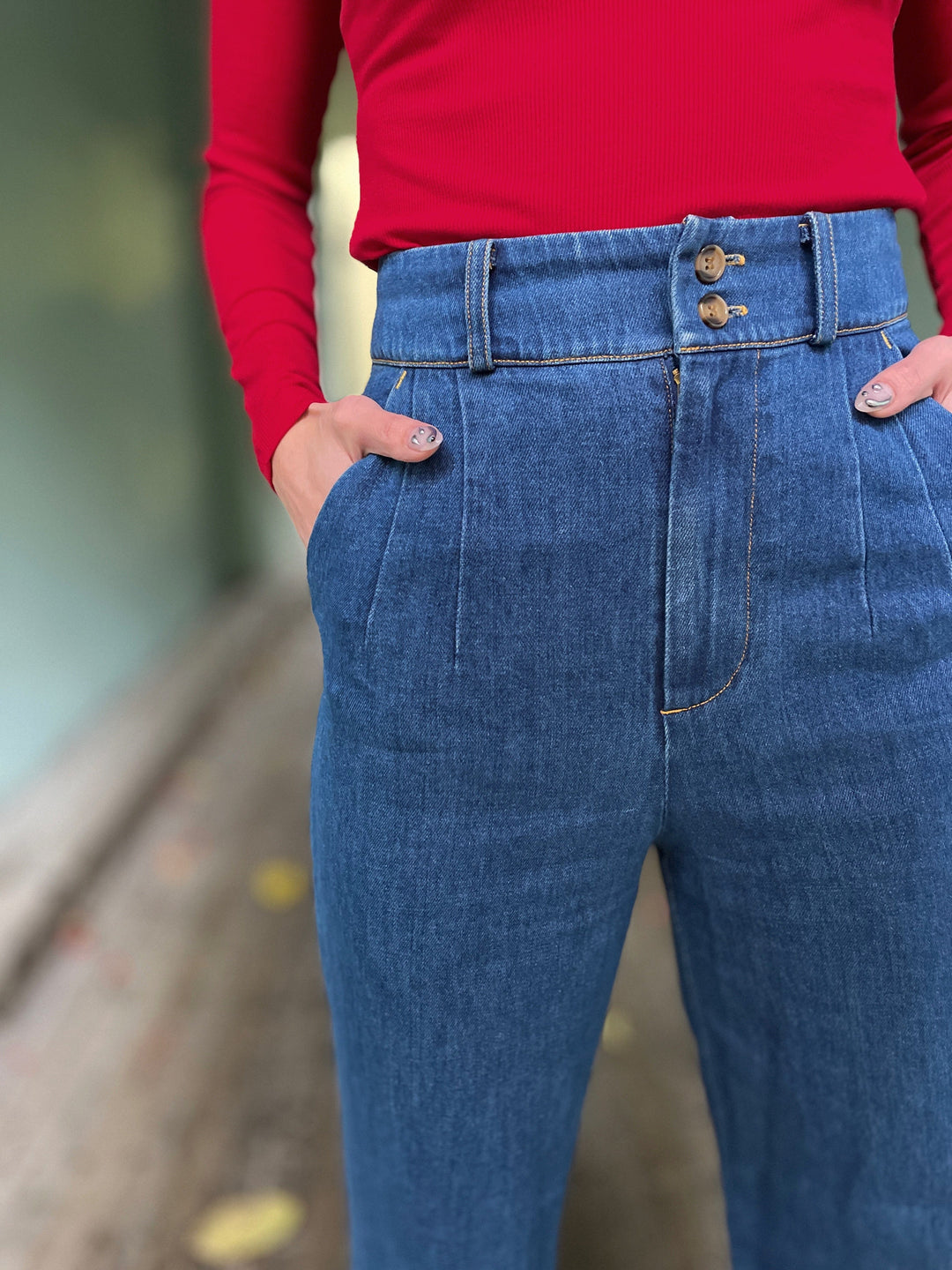 Dianas Vintage bukser Hepburn Pants - denim