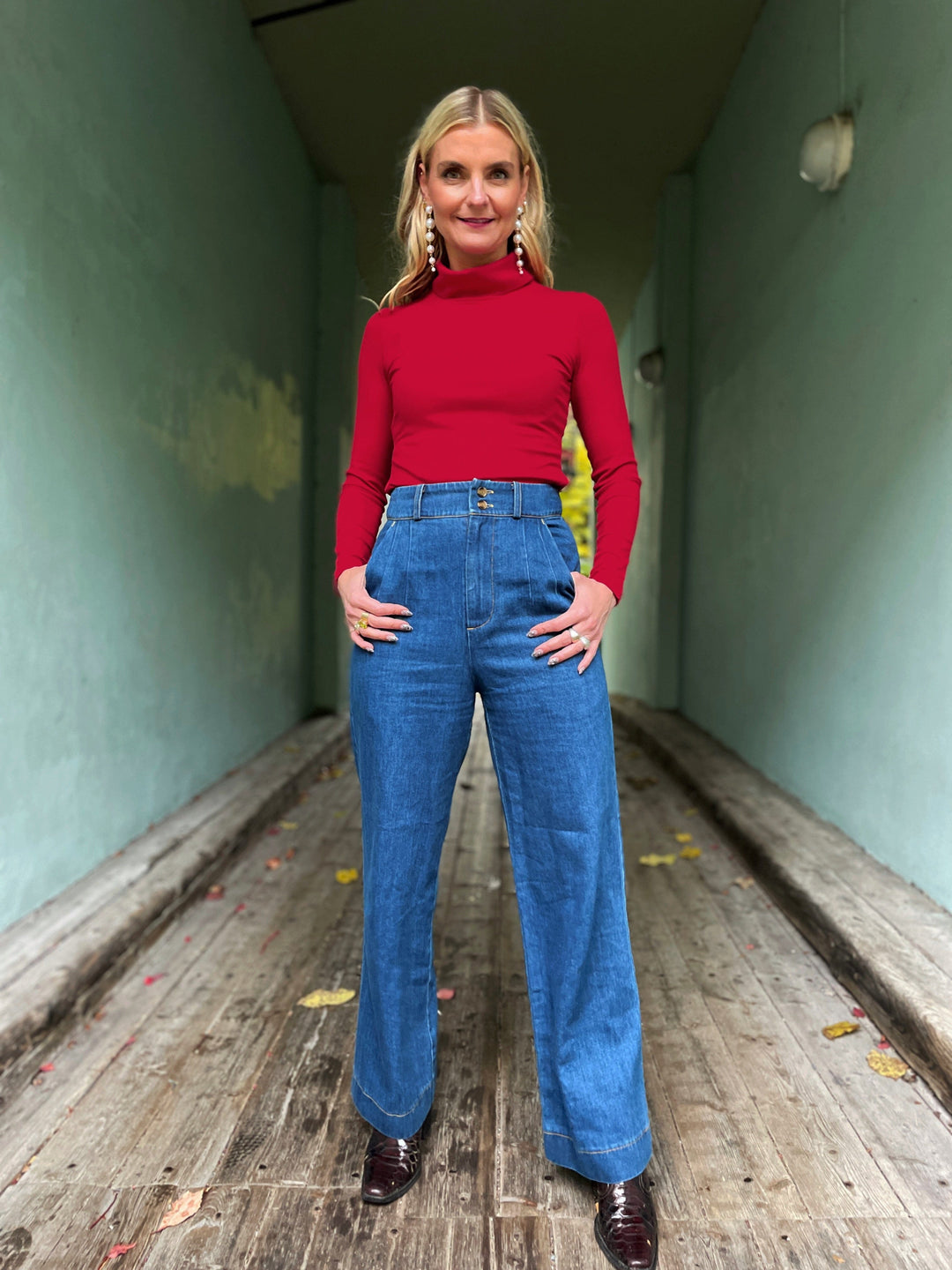 Dianas Vintage bukser Hepburn Pants - denim