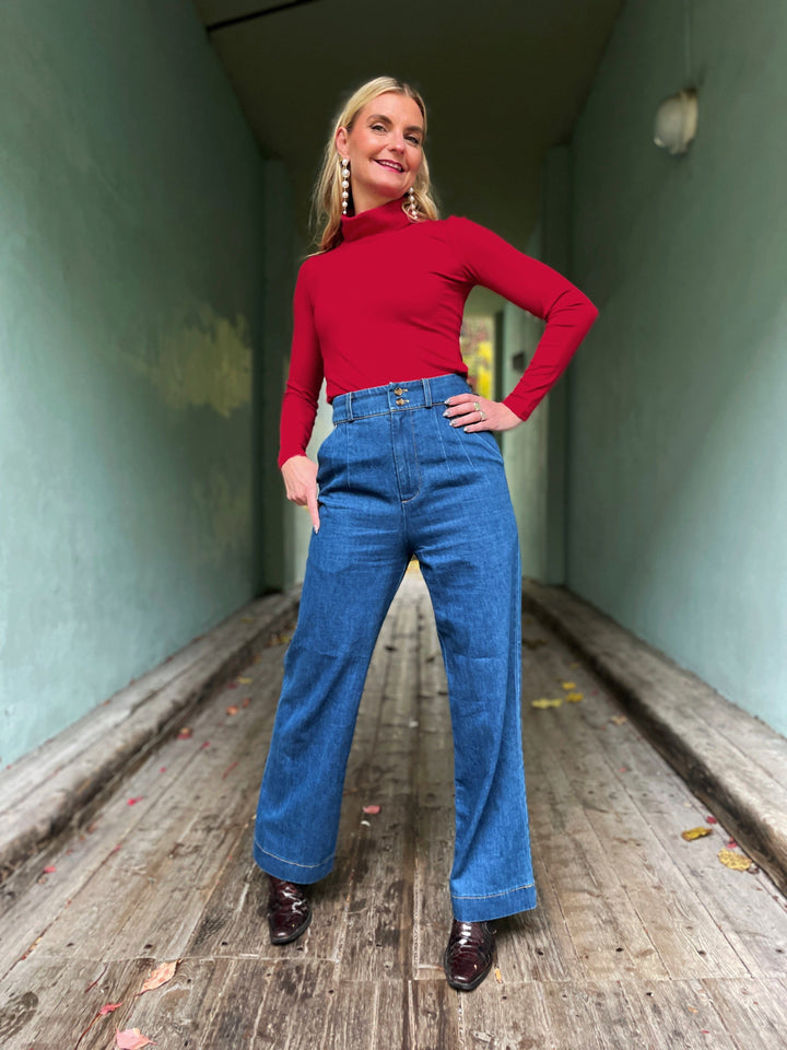 Dianas Vintage bukser Hepburn Pants - denim