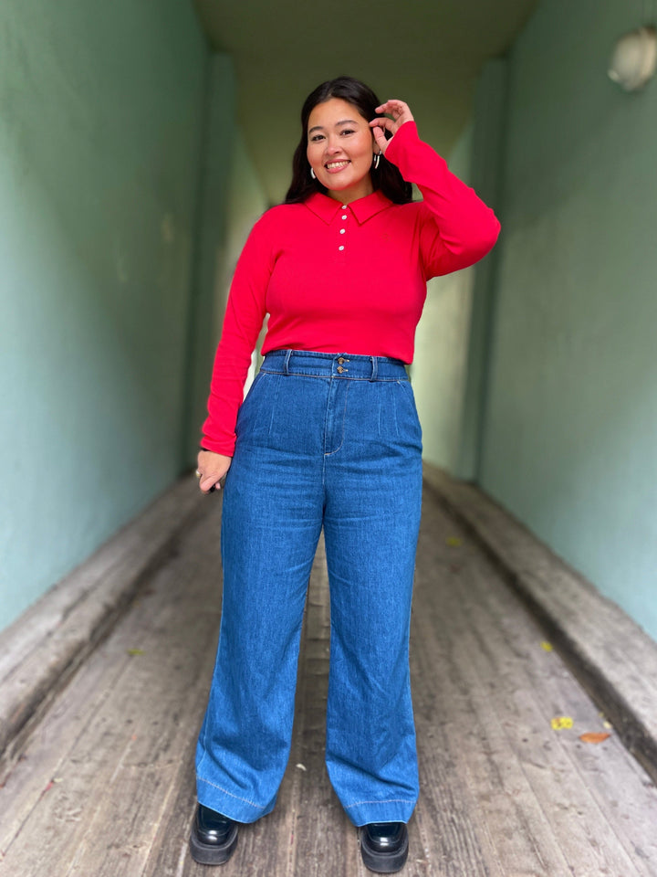 Dianas Vintage bukser Hepburn Pants - denim