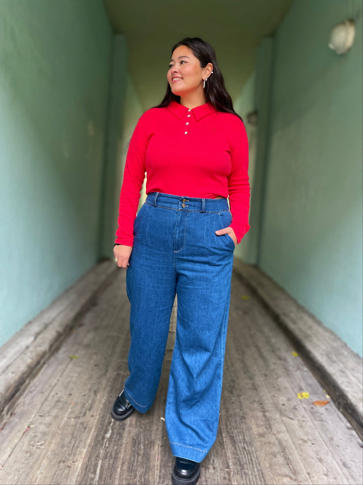 Dianas Vintage bukser Hepburn Pants - denim