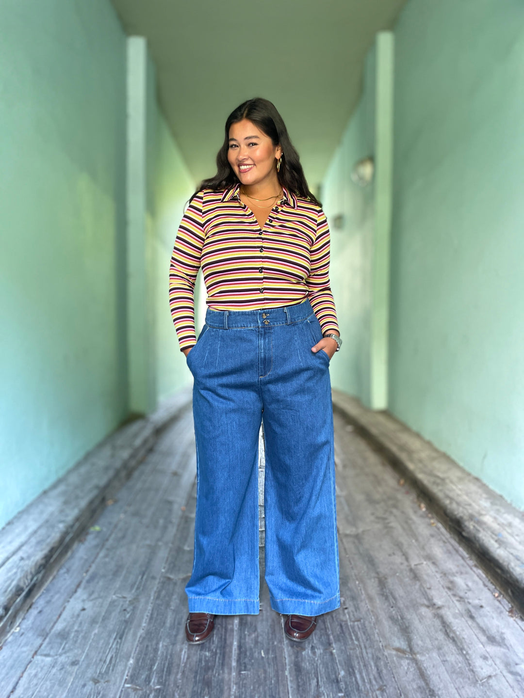 Dianas Vintage bukser Hepburn pants - denim