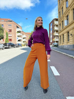 Last inn bildet i Galleri-visningsprogrammet, Dianas Vintage bukser Hepburn Pants med gylf - bukse med høyt liv - brent oransje
