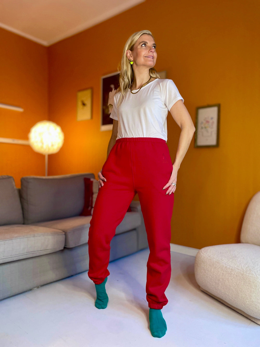 Dianas Vintage bukser Sassy sweatpants - red
