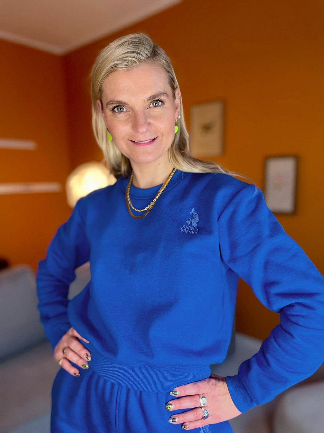 Dianas Vintage gensere Sassy sweatshirt - blue