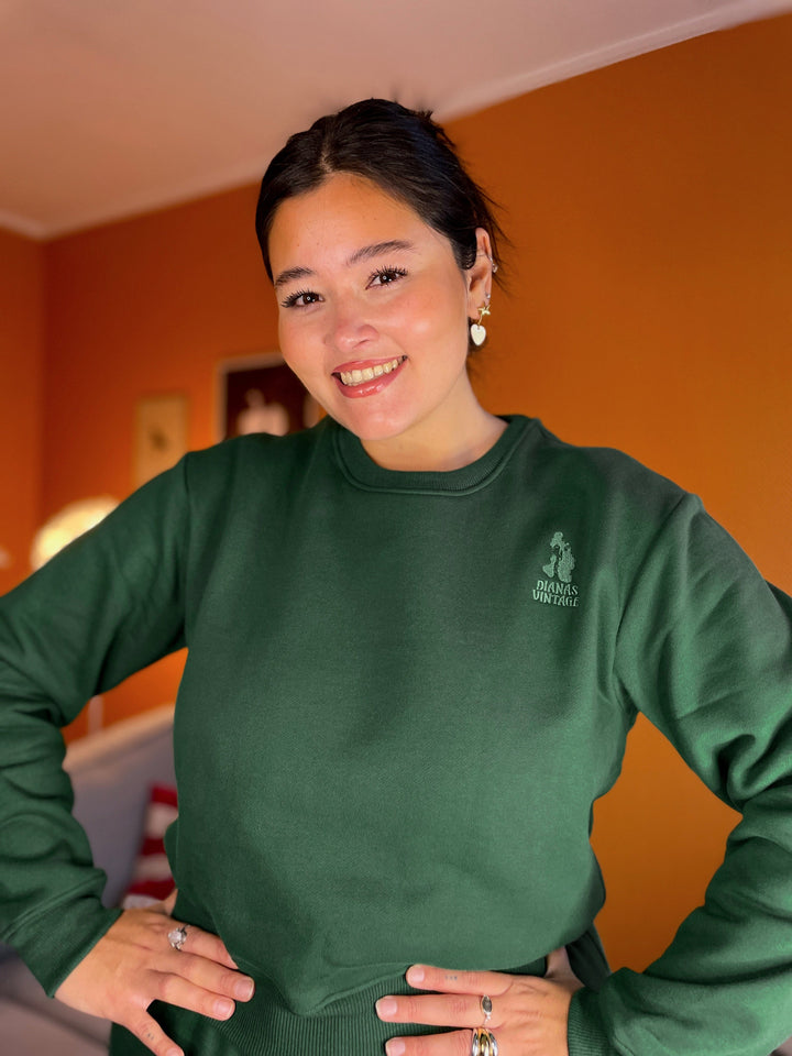Dianas Vintage gensere Sassy sweatshirt - dark green
