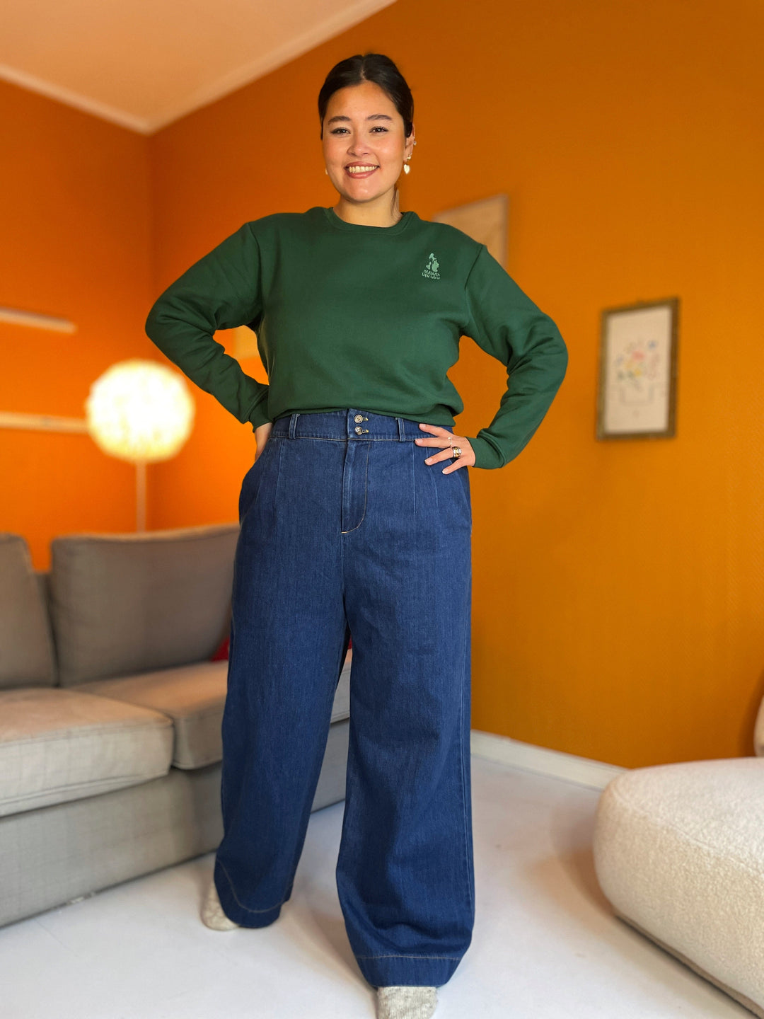 Dianas Vintage gensere Sassy sweatshirt - dark green