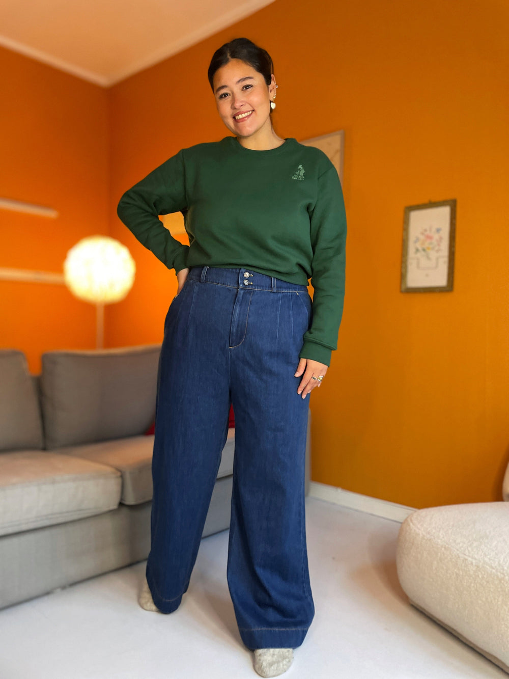 Dianas Vintage gensere Sassy sweatshirt - dark green