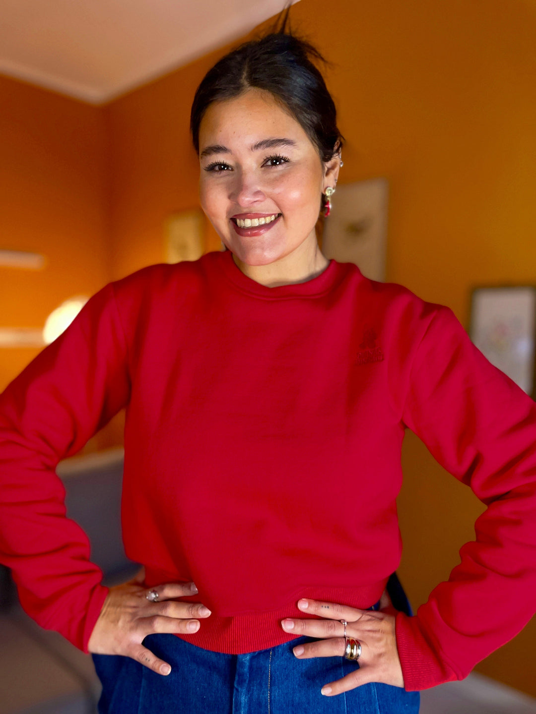 Dianas Vintage gensere Sassy sweatshirt - red