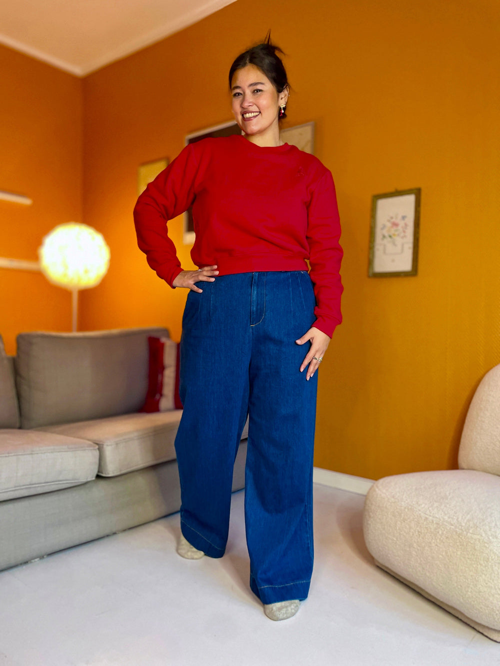 Dianas Vintage gensere Sassy sweatshirt - red