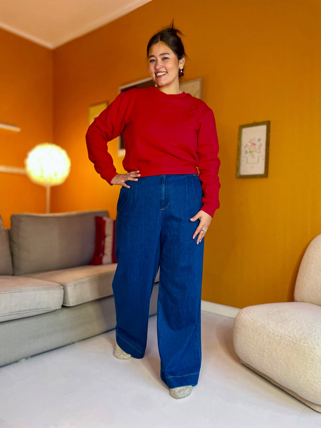 Dianas Vintage gensere Sassy sweatshirt - red