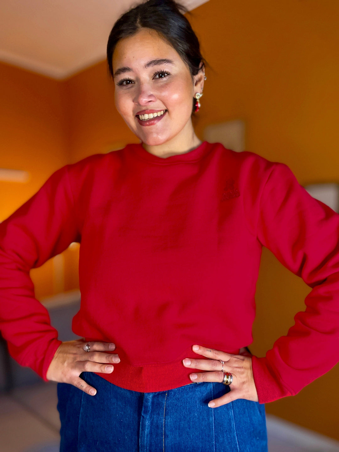 Dianas Vintage gensere Sassy sweatshirt - red