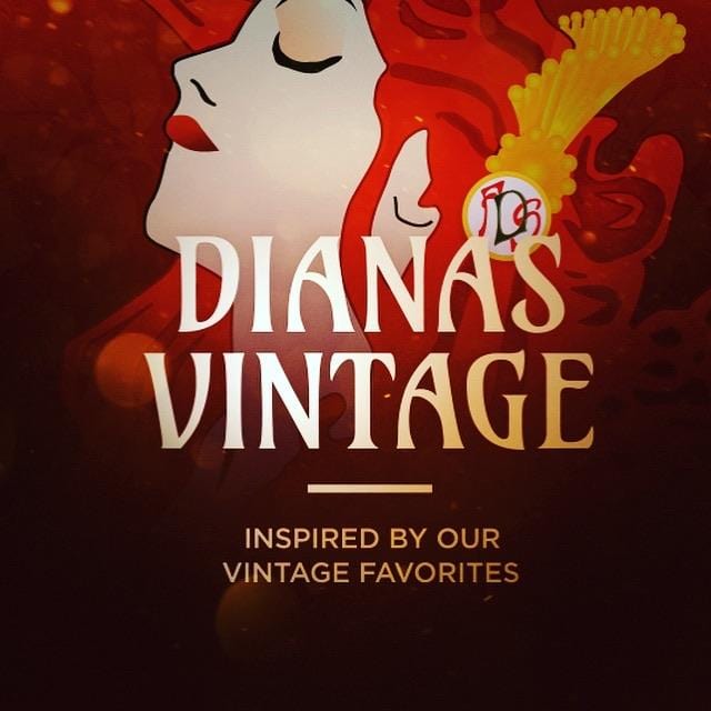 Dianas Vintage hårpynt Scrunchie av restestoff stor - gul