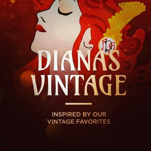 Dianas Vintage hårpynt Scrunchie av restestoff stor - Paisley