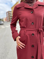 Last inn bildet i Galleri-visningsprogrammet, Dianas Vintage kåper Franz Coat - burgunder
