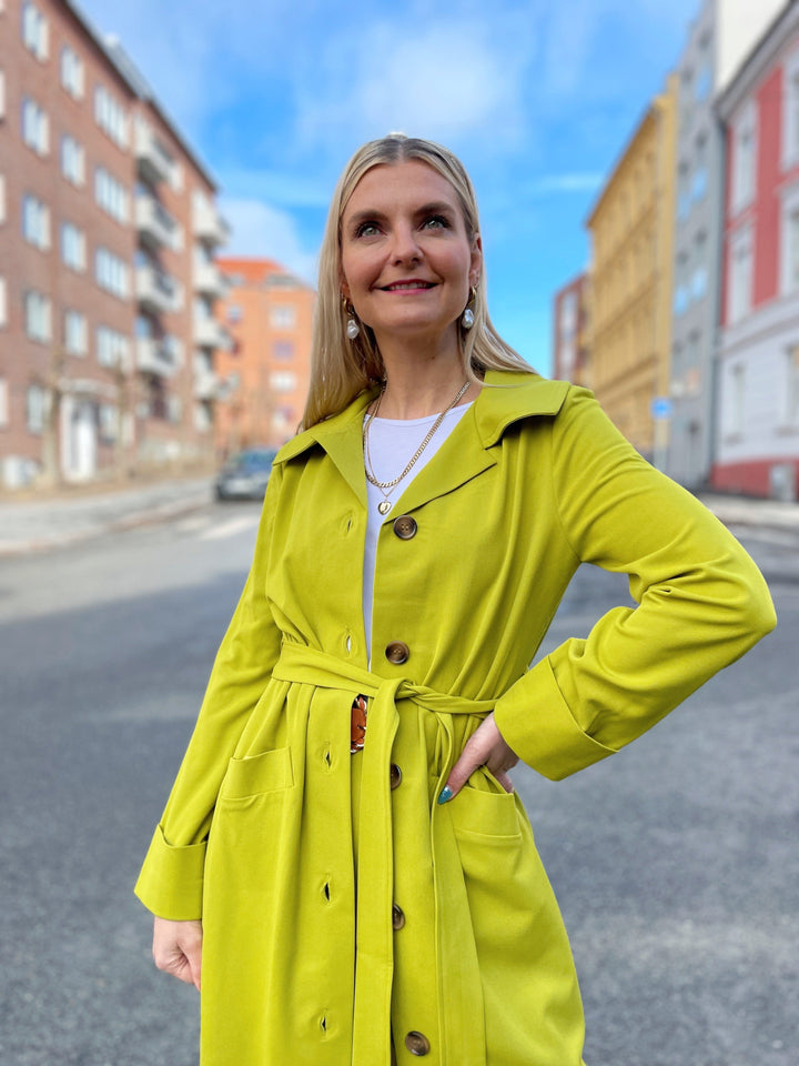 Dianas Vintage kåper Franz Coat - lime