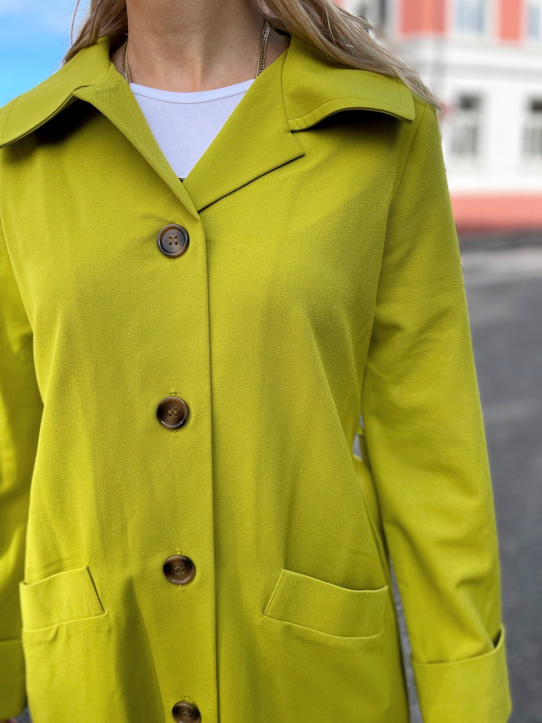 Dianas Vintage kåper Franz Coat - lime