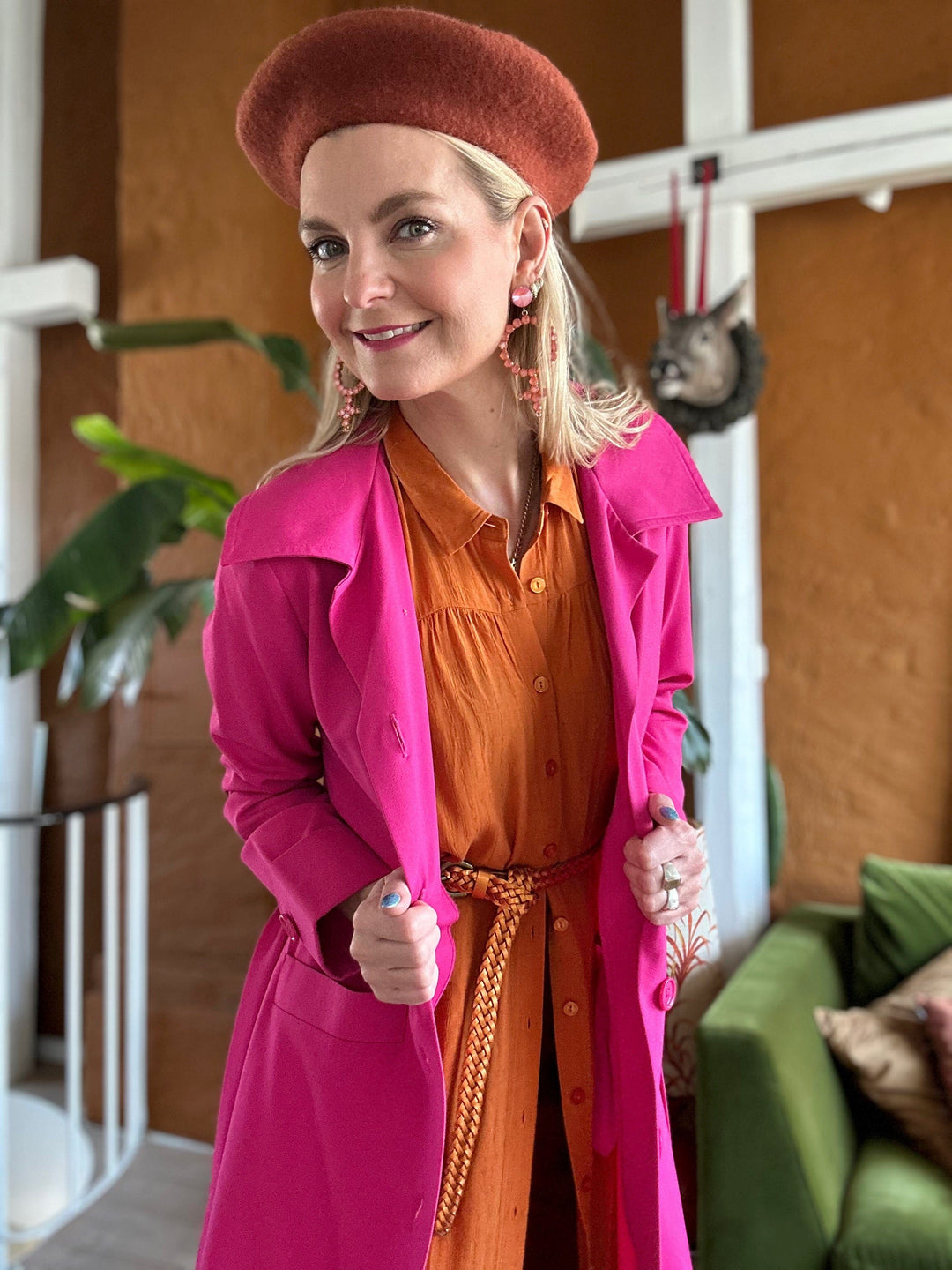 Dianas Vintage kåper Franz Coat - pink