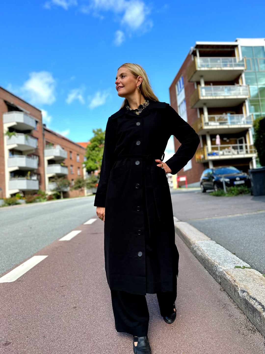 Dianas Vintage kåper Franz Coat - svart