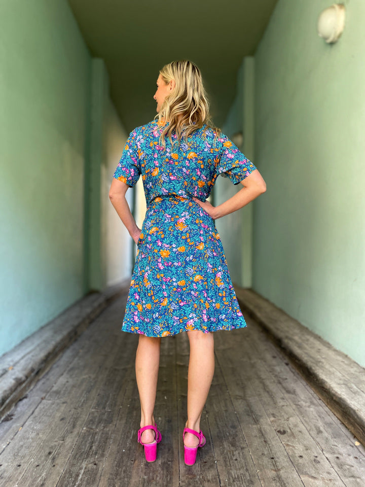 Dianas Vintage kjoler Betty Button dress - florence floral