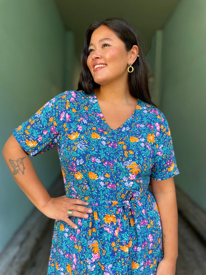 Dianas Vintage kjoler Betty Button dress - florence floral