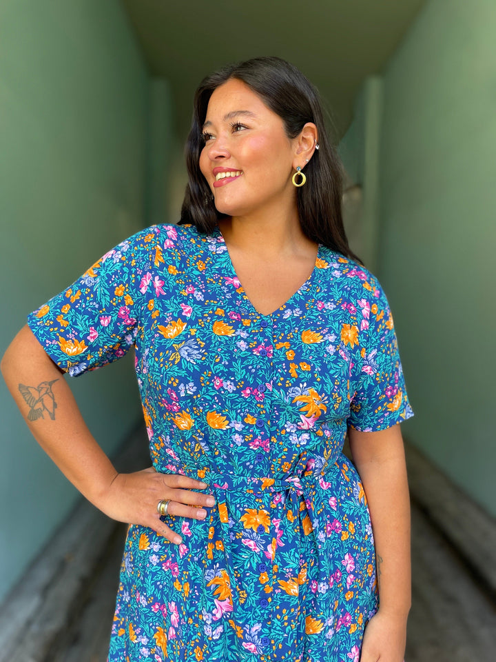 Dianas Vintage kjoler Betty Button dress - florence floral