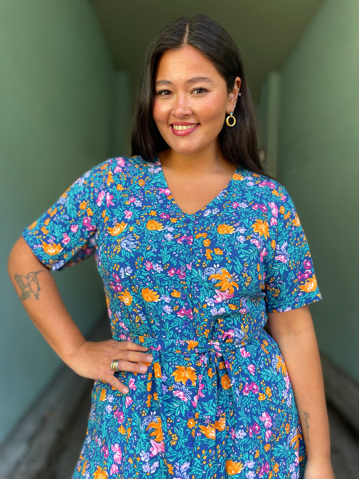 Dianas Vintage kjoler Betty Button dress - florence floral