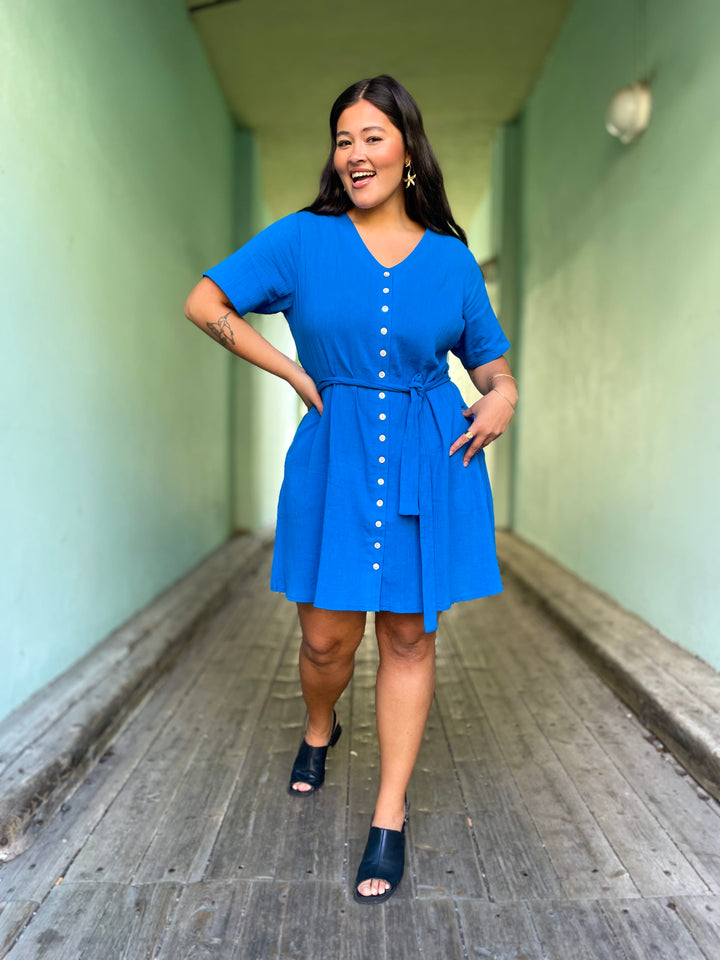 Dianas Vintage kjoler Betty Button dress - skydiver