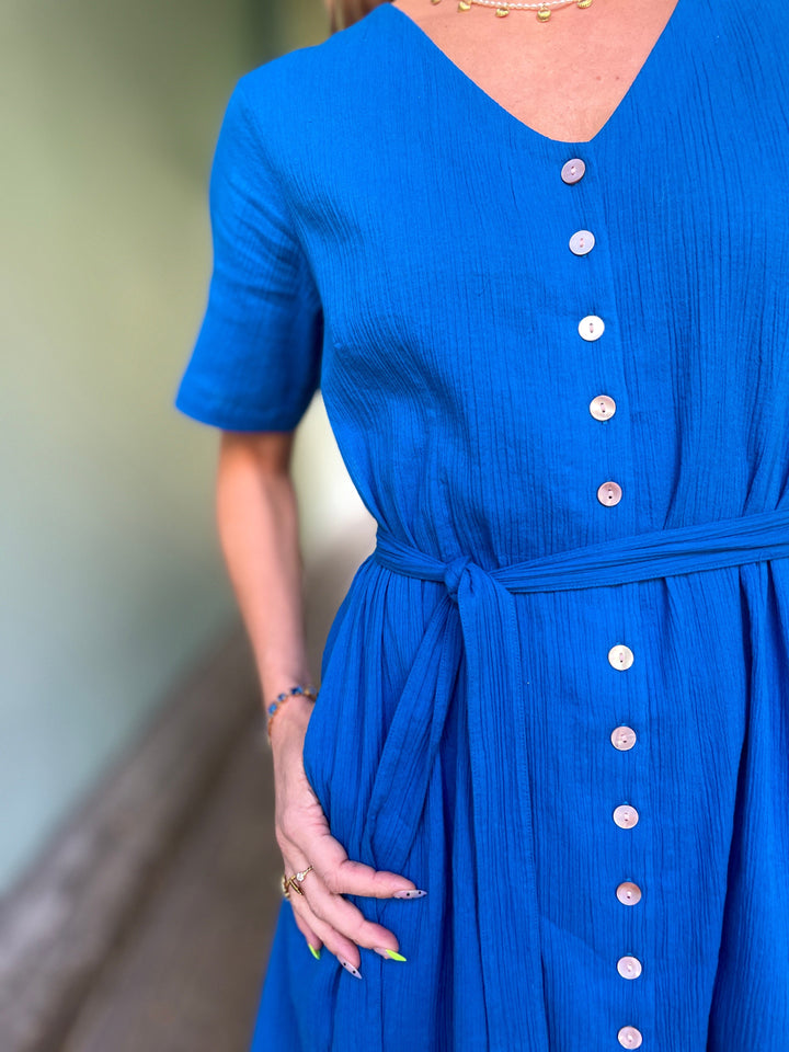 Dianas Vintage kjoler Betty Button dress - skydiver