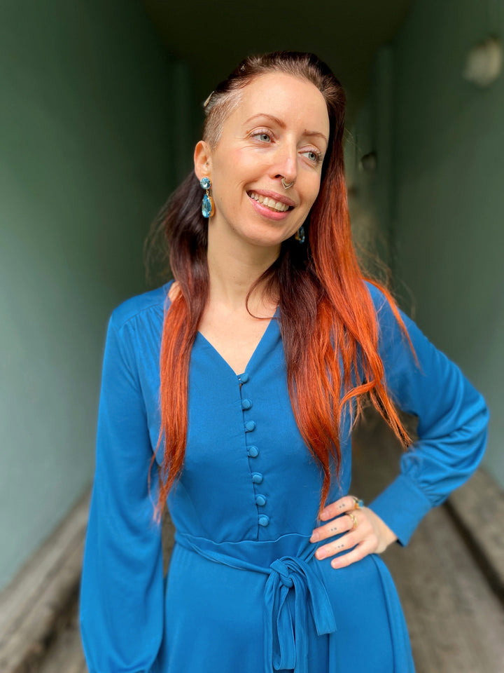 Dianas Vintage kjoler Ellen Dress - beautiful blue