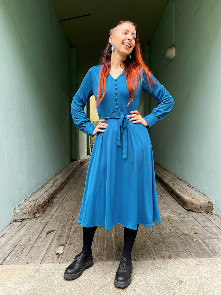 Dianas Vintage kjoler Ellen Dress - beautiful blue