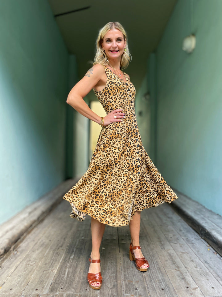 Dianas Vintage kjoler Lily dress - leopard