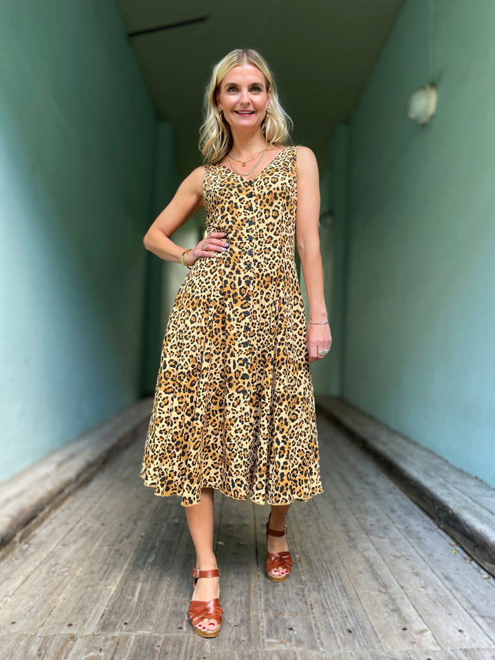 Dianas Vintage kjoler Lily dress - leopard