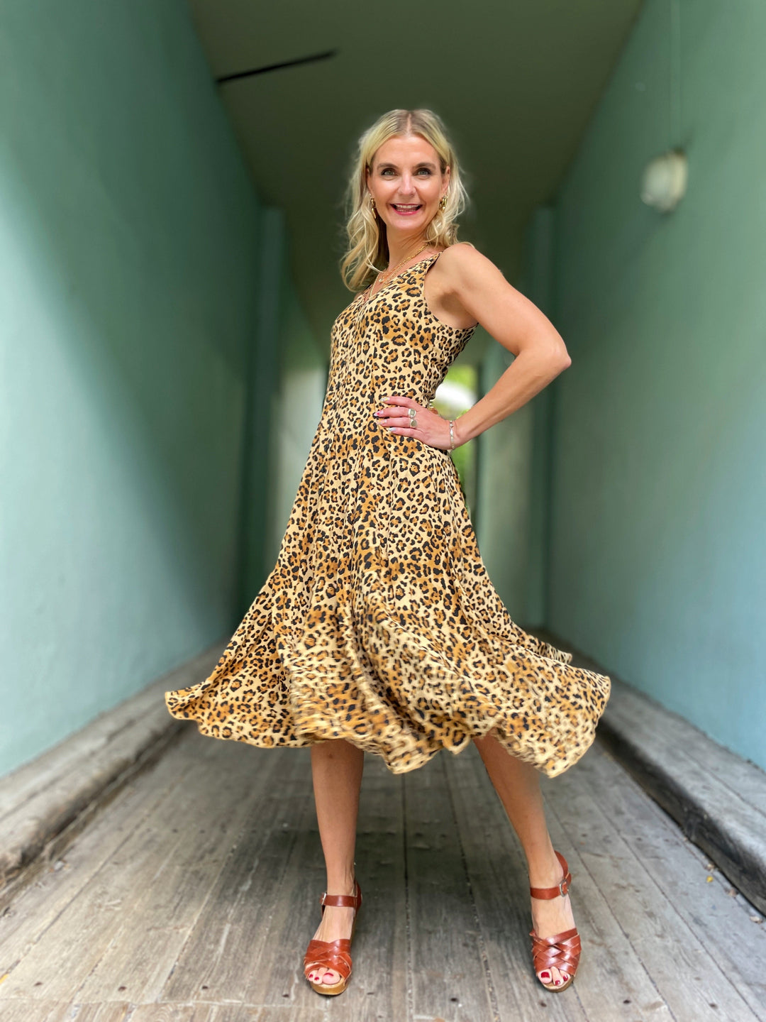 Dianas Vintage kjoler Lily dress - leopard