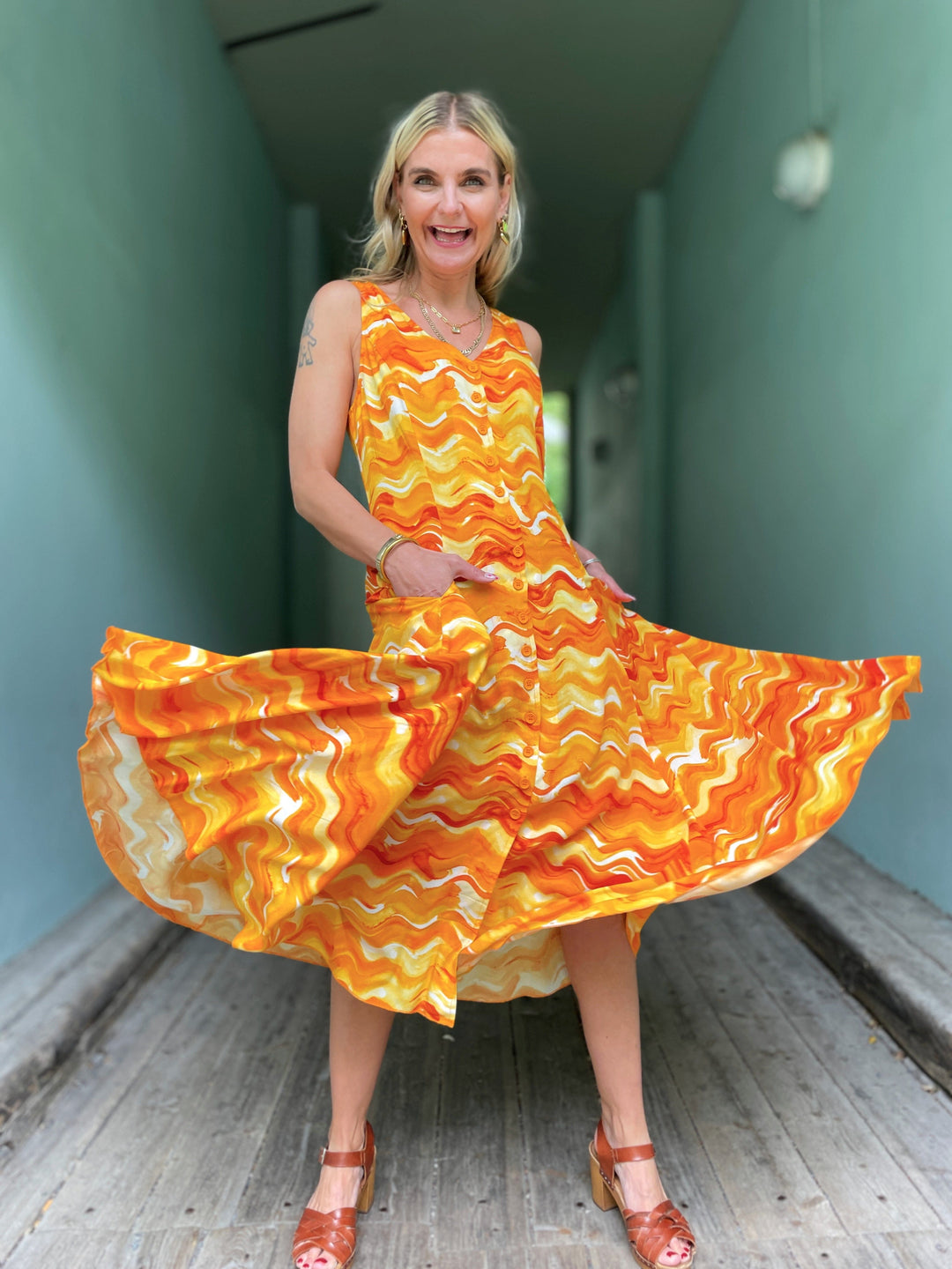 Dianas Vintage kjoler Lily dress - solskinn