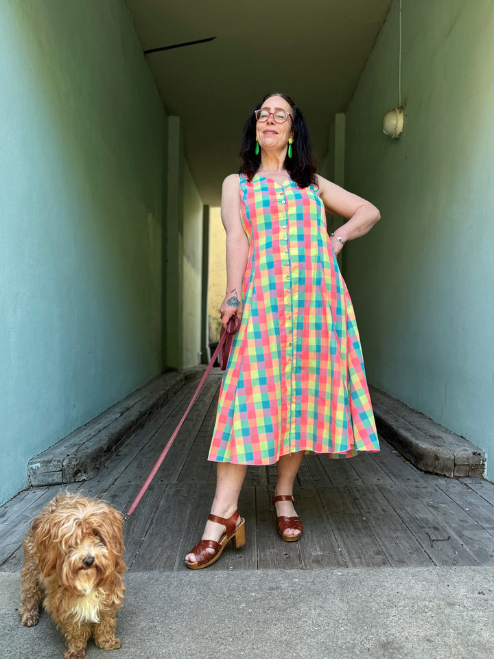 Dianas Vintage kjoler Lily dress - squares