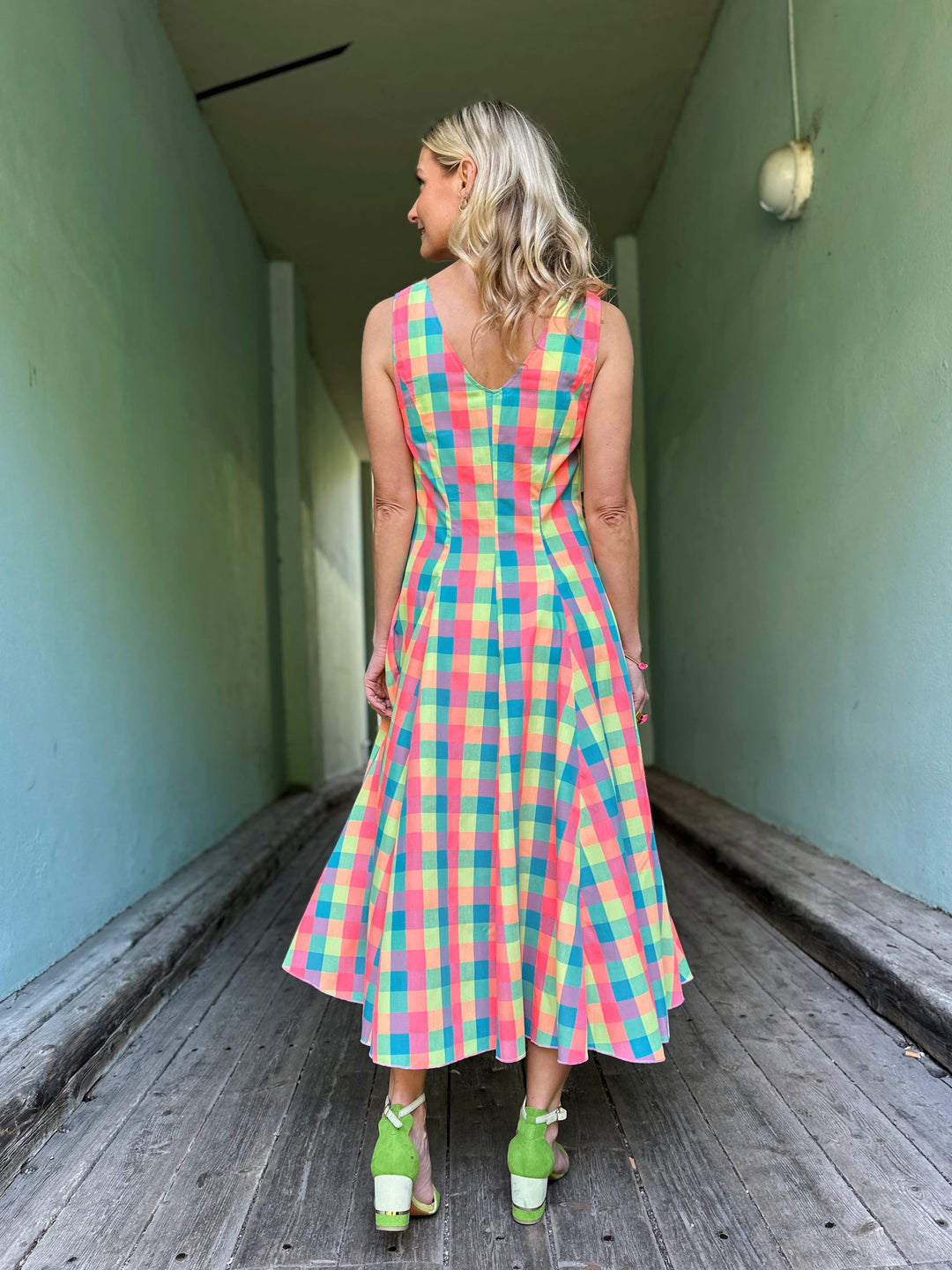 Dianas Vintage kjoler Lily dress - squares