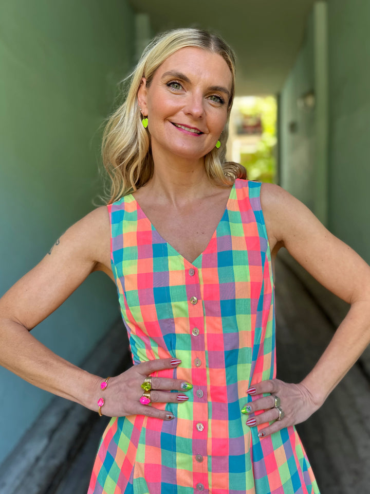 Dianas Vintage kjoler Lily dress - squares